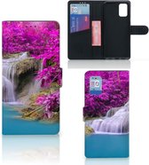 Wallet Bookcase Geschikt voor Samsung Galaxy A02s Flip Cover Geschikt voor Samsung M02s Telefoonhoesje Waterval
