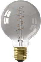 CALEX - LED Lamp - Globe - Filament G80 - E27 Fitting - Dimbaar - 4W - Warm Wit 2100K - Grijs - BES LED
