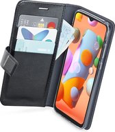 Azuri Samsung Galaxy A12 hoesje - walletcase - Zwart