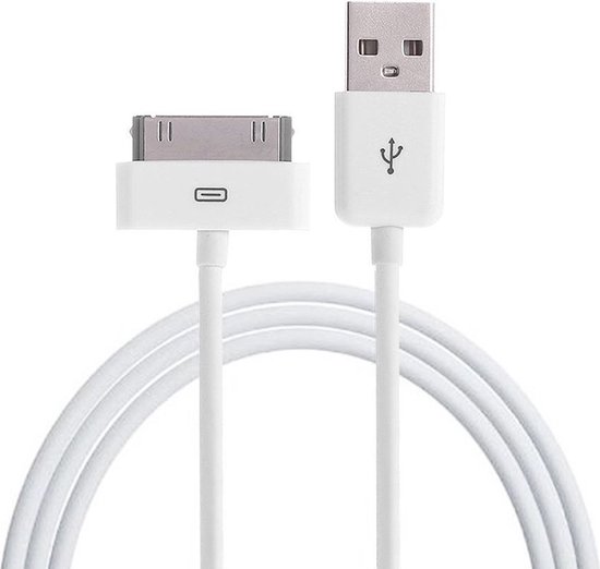 Buurt breedte barrière Mmobiel Oplaadkabel USB naar 30 Pins voor Apple iPhone, iPad en iPod |  bol.com
