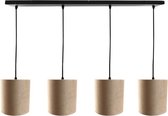 Olucia Davina - Hanglamp - Goud/Taupe - E27