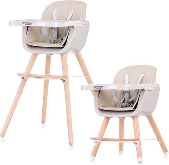 Kinderstoel Chipolino Woody mocca mee groei stoel geschikt vanaf 6+ maanden  | bol.com