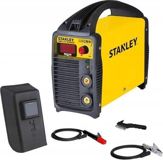 Stanley draagbaar lasapparaat inclusief koffer en lashelm - Elektrode  Ø1.6-3.2 mm - 10... | bol.com