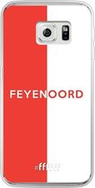 Samsung Galaxy S6 Edge Hoesje Transparant TPU Case - Feyenoord - met opdruk