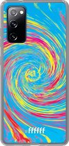 6F hoesje - geschikt voor Samsung Galaxy S20 FE - Transparant TPU Case - Swirl Tie Dye #ffffff