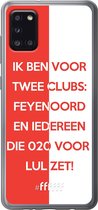 6F hoesje - geschikt voor Samsung Galaxy A31 -  Transparant TPU Case - Feyenoord - Quote #ffffff