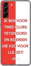 6F hoesje - geschikt voor Samsung Galaxy S21 -  Transparant TPU Case - Feyenoord - Quote #ffffff