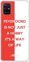 6F hoesje - geschikt voor Samsung Galaxy A51 -  Transparant TPU Case - Feyenoord - Way of life #ffffff