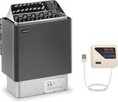 Saunakachel set met saunabedieningspaneel - 8 kW - 30 tot 110 ° C - LED scherm