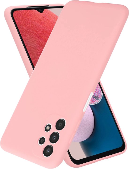 Twee roze ShieldCase hoesjes voor Samsung A13, de ene ligt voor de andere.