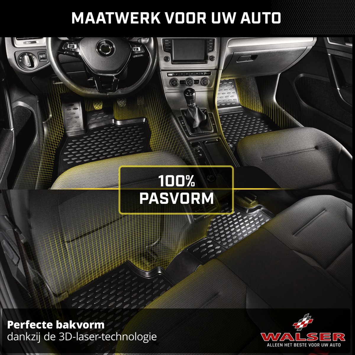 Rubberen Voetmatten XTR geschikt voor Ford S-MAX (WA6) 2006 - 2014 | bol