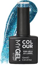 Mylee Gel Nagellak 10ml [Out of the blue] UV/LED Gellak Nail Art Manicure Pedicure, Professioneel & Thuisgebruik [Bold Glitters Range] - Langdurig en gemakkelijk aan te brengen