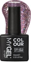 Mylee Gel Nagellak 10ml [All eyes on me] UV/LED Gellak Nail Art Manicure Pedicure, Professioneel & Thuisgebruik [Bold Glitters Range] - Langdurig en gemakkelijk aan te brengen