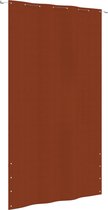 The Living Store Balkonscherm Oxford Terracotta - 160 x 240 cm - Waterbestendig