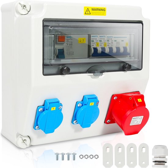 Showtec BO-6-PG 6 stroomverdeler met 6x Schuko - Stage Roads