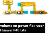 Togadget® - geschikt voor Huawei P40 Lite power en volume Flex Kabel 4G - aan uit knop - volume up volume down