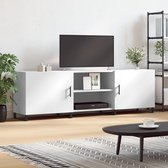 The Living Store TV-meubel Nordic - TV-meubels - 150x30x50 cm - wit