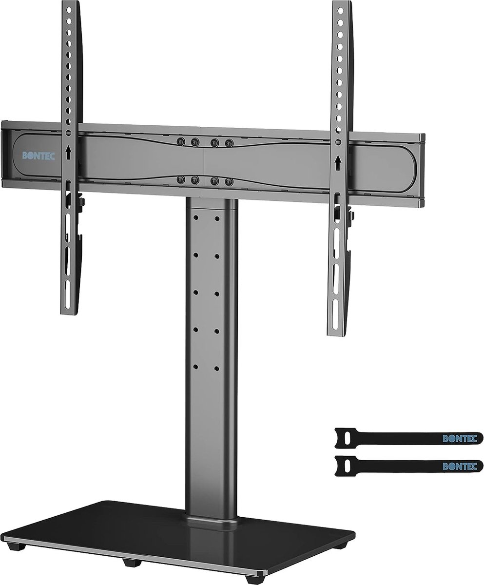 TV Stand TV Stand voor 32-65 inch LCD LED OLED Plasma Flat & Curved TV tot 45KG, Hoogte Verstelbaar & Stabiel, Max.VESA 600x400