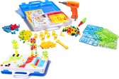 Playos® - Constructiespeelgoed - 237 delig - Met schroevendraaier - Patronen - Bouwen - Bouw Speelgoed - Montessori Speelgoed - Educatief Speelgoed - Montage - Techniek - STEM Speelgoed