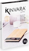 Kinvara Digitale Keukenweegschaal - 5kg - Bamboe