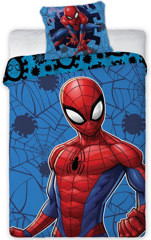 SpiderMan Cool - Dekbedovertrek - Eenpersoons - 140 x 200 cm - Multi |  bol.com
