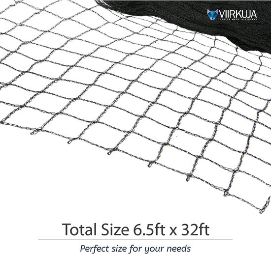 Aquagart Vijvernet 4m X 12m Robuust Zwart Bladbeschermingsnet Vogelbeschermingsnet