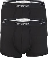 Calvin Klein Pro micro low rise trunks (2-pack) - microfiber lage heren boxers kort - zwart - Maat: M