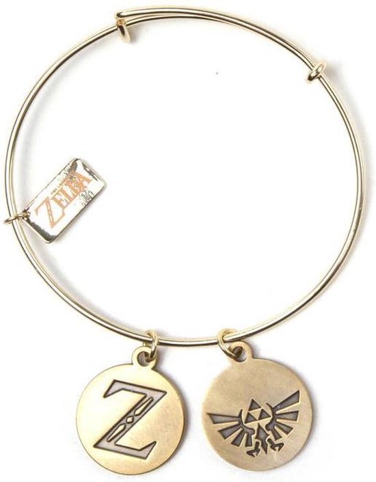 Zelda - Z & Triforce Logo bedel armband goudkleurig | bol