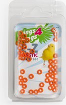 Plastic ringen geschikt voor E-Z ringpistool - Fluor oranje - Vogelringen - Benodigdheden - Overig - Lori