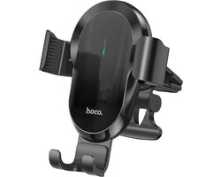 Hoco CA105 Universele Verstelbare Ventilatierooster Telefoonhouder Auto met Draadloze Oplader 15W