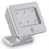 BRILONER - KOLLIG - Led Outdoor Wall Lamp With Motion Detector, Lero Outdoor, Leds / 2.88w, Silver