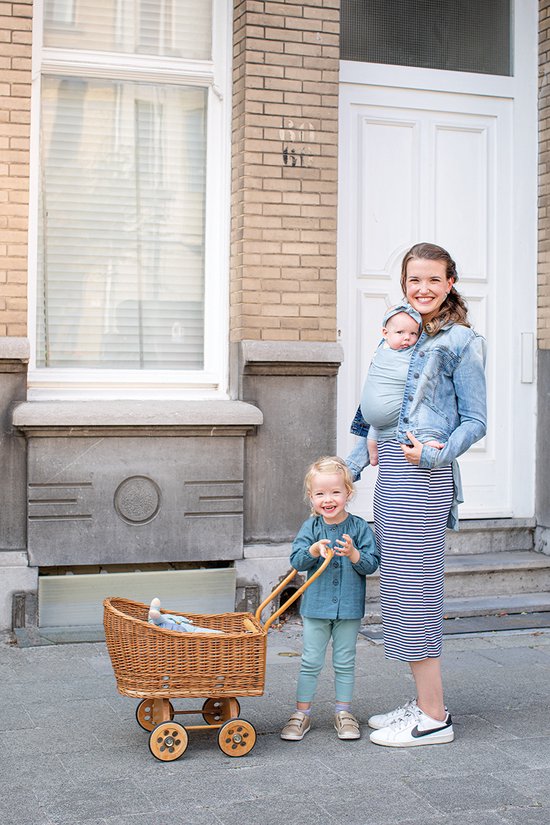 Babylonia TRICOT SLEN BAMBOO Draagdoek Baby - 500 cm - Warm Mint van Babylonia — afbeelding 3