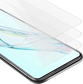 Cadorabo 3x Screenprotector geschikt voor ZTE Axon 30 - Beschermende Pantser Film in KRISTALHELDER - Getemperd (Tempered) Display beschermend glas in 9H hardheid met 3D Touch