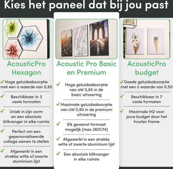 Akoestische panelen - Geluidsisolatie - Akoestische wandpanelen - Akoestisch schilderij AcousticPro® - paneel gekleurde veren - design 400 - basic - 70x100 - zwart- Wanddecoratie - woonkamer - geluidsdemper - studio schuim