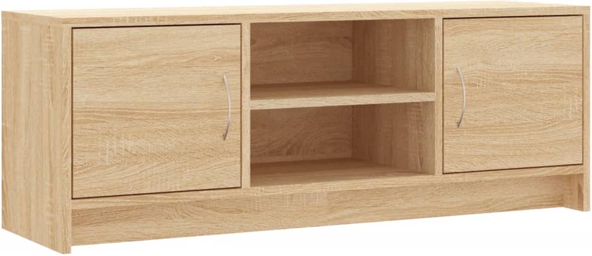vidaXL - Tv-wandmeubel - Wit - Bewerkt hout | Leen Bakker