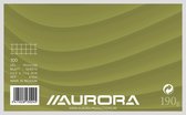 Aurora - MAXI PACK - 10 x Systeemkaarten: Formaat 200x125mm - Geruit (5x5mm) - 192 Bladzijden - 190gr Karton - Per 100 vel ingepakt.