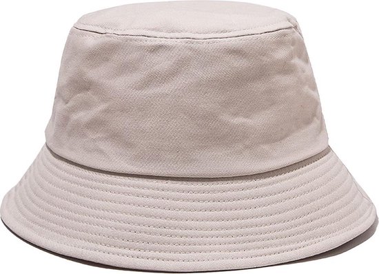 CHPN - Hoedje - Vissershoedje - Bucket Hat - Vissershoedje - Beige - Gebroken wit - One size