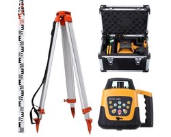 Happyment Zelfnivellerende laser PRO - Roterende bouw laser - Waterpas laser SET - 360 graden laser - Rotary lijnlaser - Laserwaterpas - Professional - Professioneel - Complete set - Bouw - Hovenier - Installatie techniek - Timmerman