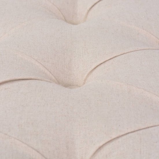 Canapé Antique The Living Store - Rembourré - 150 x 40 x 48 cm - Blanc crème