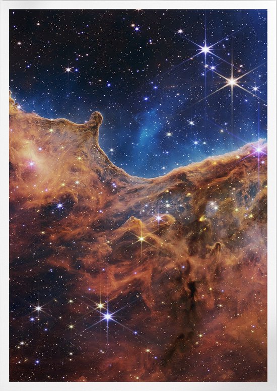 Cosmic Cliffs Of Carina Nebula One | Space, Astronomie & Ruimtevaart Poster | A3: 30x40 cm