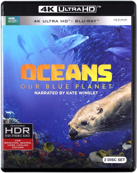 Océans, notre planète bleue [Blu-Ray 4K]+[Blu-Ray], Kate Winslet | DVD | bol