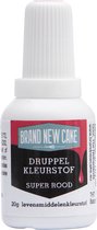 BrandNewCake® Druppel Kleurstof Super Rood 20gr - Eetbare Voedingskleurstof - Kleurstof Bakken