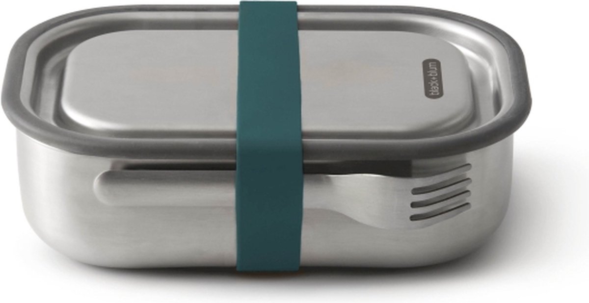 Black+Blum RVS Lunchbox - 1 Ltr - Blauw