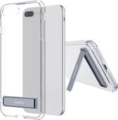 iMoshion Hoesje Geschikt voor iPhone 8 Plus / 7 Plus Hoesje - iMoshion Stand Backcover - Transparant