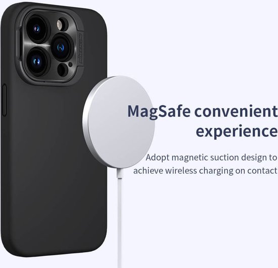 Nillkin Lens Wing Hoesje Geschikt voor Apple iPhone 15 Pro | Flexibel Siliconen Materiaal | Extra Camera Bescherming | Compatibel met MagSafe | Groen