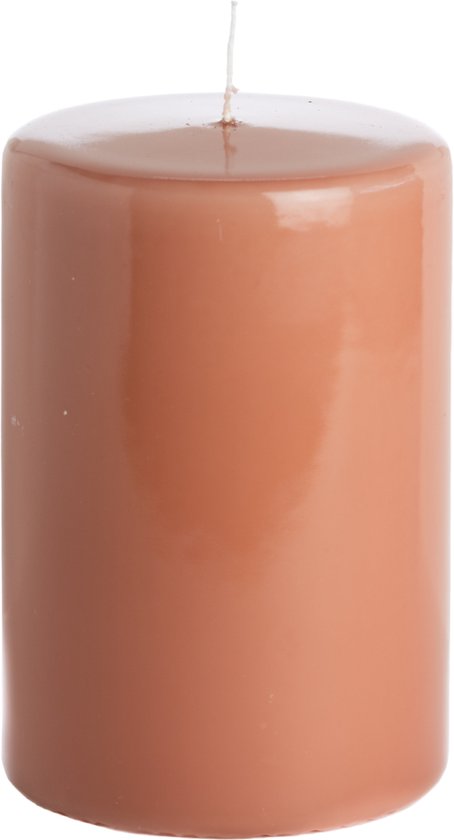 Rustik Lys - Bougie Pilier 'High Gloss' (10cm x 10cm x 15cm) - Brique