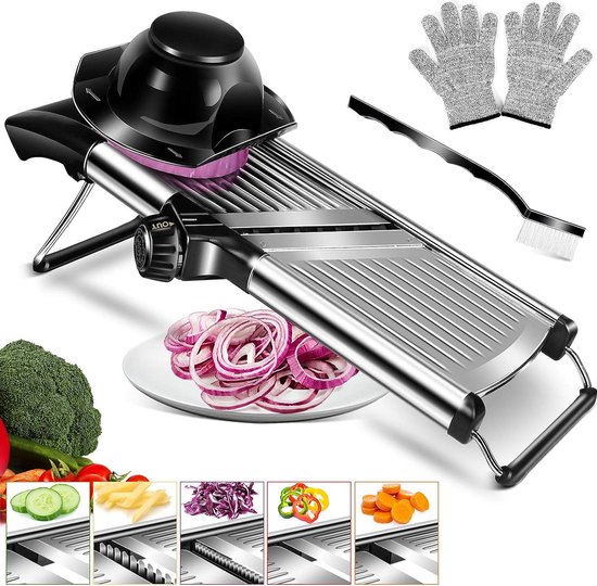 Mandoline de cuisine professionnelle en acier inoxydable