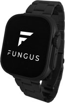 Fungus - Smartwatch bandje - Geschikt voor Apple Watch 38 / 40 / 41 mm - Series 1 2 3 4 5 6 7 8 SE iWatch - Metaal - Eenvoudig op maat - Zwart
