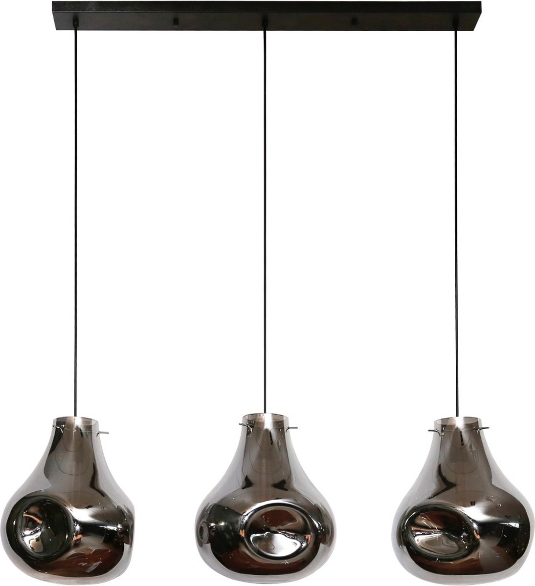 Lydia hanglamp 3L - artic zwart