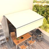 The Living Store Uitschuifbare Luifel - 4 x 3m - Aluminium Frame - Polyester - UV- en Waterbestendig - Verstelbaar